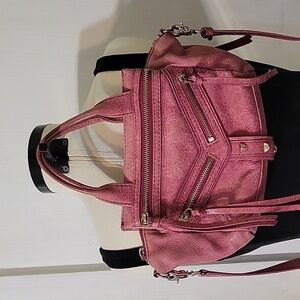 Botkier Small Pink Leather Bag with Removable Strap